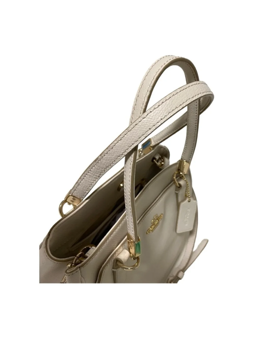 Coach - F34663 COACH LEATHER MINETTA CROSSBODY - IN CREAM